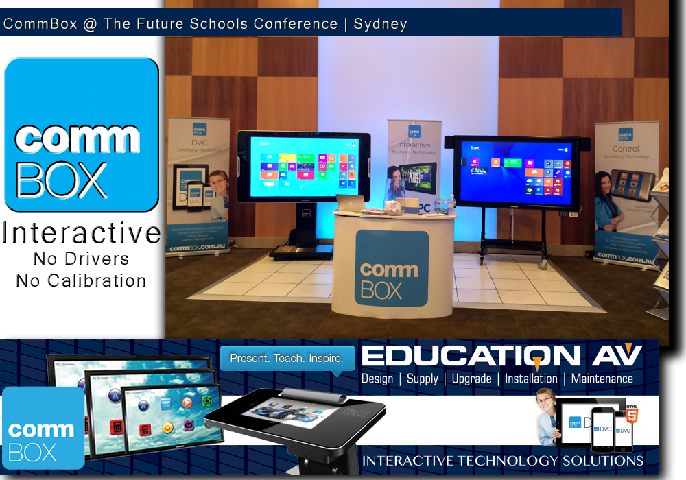 Bảng điện tử cảm ứng tương tác với máy tính hiệu Commbox